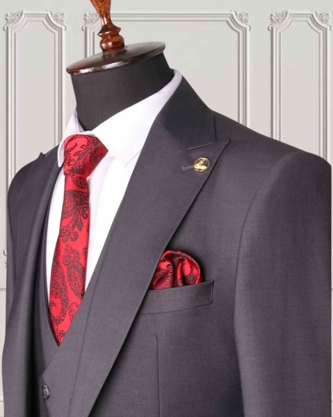Grey Three-Piece Suit