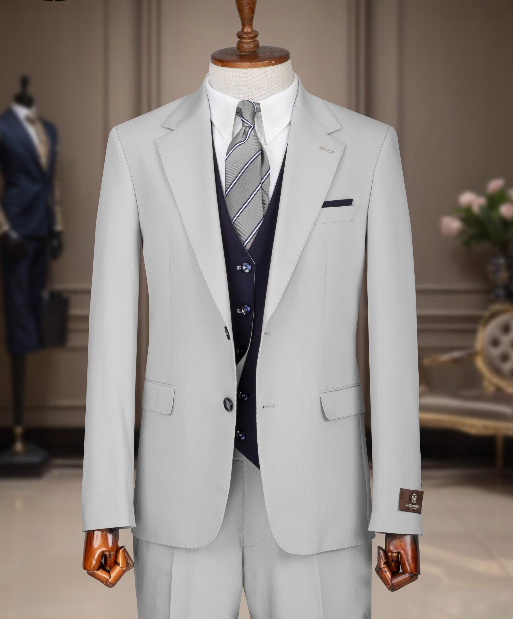Grey Three-Piece Suit