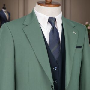 Light Green Stylish Three-Piece Suit